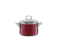 RIESS Marmite à viande avec couvercle en verre NOUVELLE 20cm/4l Rosso rouge foncé