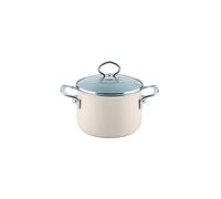 RIESS Marmite à viande avec couvercle en verre NOUVELLE 24cm/6,5l Avorio beige
