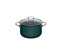 RIESS Marmite à viande avec couvercle en verre TEAL 20cm/3,5l Bleu-vert pétrole