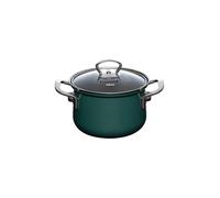 RIESS Marmite avec couvercle en verre TEAL 16cm/1,5l Bleu-vert pétrole