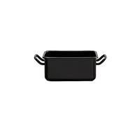 RIESS Mini plat à four et de service 15x11x7cm/0,7l Émail noir noir