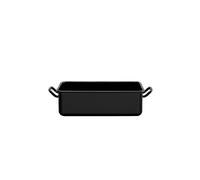 RIESS Mini plat à four et de service 23x15x7cm/1,5l émail noir noir