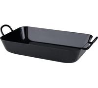 Riess Oma's Poêle à frire 29/18cm avec 2 poignées Rôtir/cuire Noir Émail