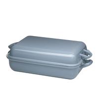 Riess Poêle à frire avec couvercle 37x26cm Pure Grey émail