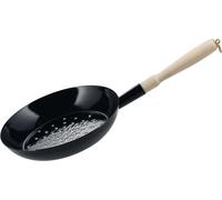 Riess, 0568-022, Poêle à marrons 26, CLASSIC - ARTICLE SPÉCIAL, Diamètre 26 cm, Hauteur 4,6 cm, émail, noir