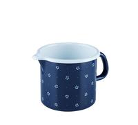 Riess Pot à bec Ø12cm 1L Bleu fleur émaillé