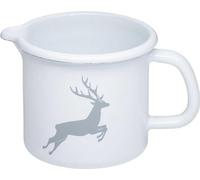 Riess Pot à bec Country Cerf Gris Ø10cm 0,75 litre émail