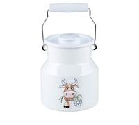 Riess Pot à lait en émail avec couvercle 1 l Almliesel vache