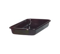 RIESS Profi rôtissoire émail, noir, longueur : 380 mm, largeur : 225 mm