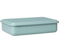 Riess Récipient à provisions avec couvercle medium bas 23x15x5cm vert sauge émaillé