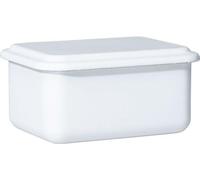 Riess Récipient à provisions émaillé avec couvercle 15x11x7cm de haut Classic Blanc
