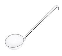 Riess Schöpf Cuillère à soupe louche Ø9cm émail Classic blanc