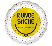 Riethmüller Ballon gonflable de qualité supérieure - Ballon rond en aluminium de 45 cm - Convient à l'hélium - Décoration de fête Riethmüller