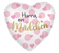 Riethmüller Ballon gonflable en forme de cœur - Ballon géant en aluminium - 45 cm - Convient pour l'hélium - Décoration de fête Riethmüller