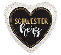 Riethmüller Ballon gonflable en forme de cœur - Ballon géant en forme de cœur - 45 cm - Convient pour l'hélium - Décoration de fête Riethmüller