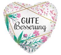 Riethmüller Ballon gonflable en forme de cœur - Ballon géant en forme de cœur - Bon rétablissement bohème - 45 cm - Convient à l'hélium - Décoration de fête Riethmüller