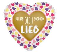 Riethmüller Ballon gonflable en forme de cœur de qualité supérieure - Ballon gonflable en forme de cœur - 45 cm - Convient pour l'hélium - Décoration de fête Riethmüller