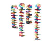 RIETHMUELLER C. GMBH 4009775403616 Lot de 4 guirlandes en Spirale Arc-en-Ciel Ø 7,5 x 60 cm