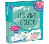 Riethmüller Lot de 12 serviettes « Vin Soirée » 33 cm x 33 cm, imprimées des deux côtés - Grandes serviettes en papier avec 8 motifs amusants interactifs pour les soirées entre filles et buveurs de