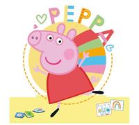 Riethmüller Peppa Pig Figurine EPS 26 x 26 x 3 cm - Présentoir Peppa Pig comme décoration de fête Amusante pour Anniversaire d'enfant et fête à thème - Décoration de Dessin animé pour Enfants