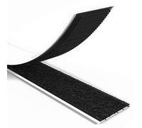 Rietlow® Bande Adhésive à Scratch Extra Forte - Longueur de 8m et Largeur de 20mm - Fermeture à Scratch Autoadhésive en Polyester et Nylon Résistant à la Déchirure - Version Améliorée (Noir)