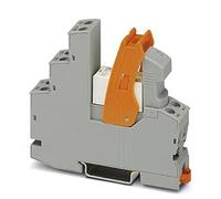 RIF-1-RSC-LV-230AC/1X21AU Module relais pré-monté avec connexion à vis, base relais, relais de contact multicouche, indicateur/antiparasitage enfichable & étrier de maintien, 1 changeur version de