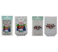 Riffelmacher 14276 Lot de 5 Sacs à pâtisserie en Forme de Bonhomme de Neige 18 x 30 cm 2 Motifs Assortis