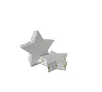 Riffelmacher 14869 Lot de 2 boîtes Cadeau en Forme d'étoile avec Couvercle doré et Motifs de Noël 15,5 x 4,5 cm