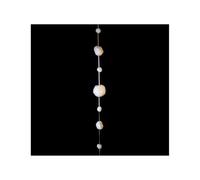 Riffelmacher 68525 Guirlande boule de neige blanche | 180 cm de long | Décoration de Noël d'hiver pour fenêtre, table et arbre