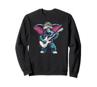 Riffs lourds avec cet éléphant jouant de la guitare Sweatshirt