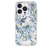 Rifle Paper Clear - Coque pour iPhone 14 Pro (Garden Party Blue)