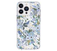 Rifle Paper Clear - Coque pour iPhone 14 Pro Max (Garden Party Blue)