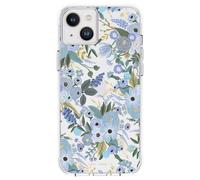 Rifle Paper Clear - Étui pour iPhone 14 Plus (Garden Party Blue)