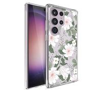 Rifle Paper Co. Coque pour Samsung Galaxy S23 Ultra pour femme [6,8 pouces] [protection contre les chutes de 3,6 m] [chargement sans fil] Coque de téléphone à imprimé floral pour Samsung Galaxy S23