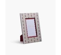 RIFLE PAPER CO. Delphine Cadre photo enveloppé de papier 21,6 x 16,5 x 1,9 cm (L x l x H), panneau dur texturé, motif stylisé, cadre photo unique pour photos spéciales avec amis et famille, Delphine