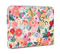 Rifle Paper Co. Housse de protection pour ordinateur portable 14" - Housse de protection avec extérieur rembourré, intérieur satiné, motif floral, pour MacBook Pro/Air M3 de 12" à 14", HP, Asus, Dell,