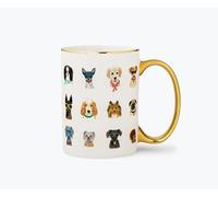 RIFLE PAPER CO. Mug Dog Days pour un usage quotidien et des rassemblements avec des designs uniques, pour les amis et la famille à tout moment de l'année, les amateurs de café et plus encore