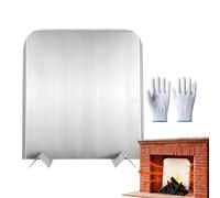 Riflettore Di Calore Del - Protezione Della Parete per Il Riscaldamento Invernale | Piastra Riflettente in Acciaio Inossidabile per Caminetto, Villa, Soggiorno, Sala Da Pranzo, Studio, Caffè E