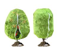 RIFNY Lot de 2 filets de protection pour arbres fruitiers, 0,8 x 1 m, avec fermeture éclair et cordon de serrage, protection à mailles fines pour plantes myrtilles, tomates, oiseaux, animaux, insectes