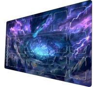 Riftbound TCG Playmat 24x14 Zoll mit Zonenmarkierung inoffizielles Design inklusive Tragetasche für Brettspiele Playmat (Dragon Pit)