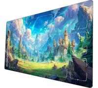 Riftbound TCG Playmat Grand Tapis de Jeu TCG Riftbound 24x14 Pouces avec Pochette de Rangement pour Zones marquées, Parfait pour Les Amateurs de Jeux de société (Relics2)