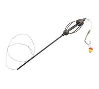 Rig de pêche avec cage d'appât d'alimentation pour la pêche à la carpe avec crochets 4, 6, 8 pour une présentation efficace des appâts (6#)