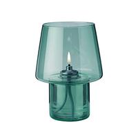 Rig-Tig Photophore Viva Hurricane Lake Green pour bougies à l'huile, verre borosilicaté 16.5cm