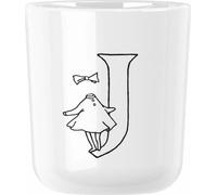 Rig-Tig Tasse Moomin ABC - J, Becher mit Buchstabe, Kunststoff, Weiß, 200 ml, Z00706-J