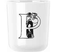 Rig-Tig Tasse Moomin ABC - P, Becher mit Buchstabe, Kunststoff, Weiß, 200 ml, Z00706-P