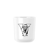 Rig-Tig Z00706-V Mug Moomin ABC - V Tasse avec Lettre Plastique Blanc 200 ml