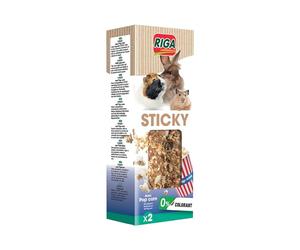 Riga - 74074 - Baguettes Sticky Popcorn Céréales Rongeurs - Boîte de 2