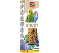 RIGA - Barres De Sticky Aux Fruits De Pays - Nourriture pour Perruches - Baguettes Graines Cuites Au Four - Raisin - Vitamines Et Nutriments - Encourage l'exercice - x 2 (Lot de 5)