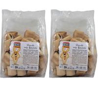 Riga - Biscuits Mix Fourrés - Friandise pour Chien - Biscuits Croquants Et Savoureux - Biscuits Végétariens - Faibles en Matières Grasses - 500g (Lot de 2)