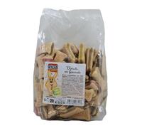 Riga - Biscuits Végé Os Fourrés - Friandise pour Chiens - Biscuits Croquants Et Savoureux - Biscuits Végétariens - Faibles en Matières Grasses - 500g